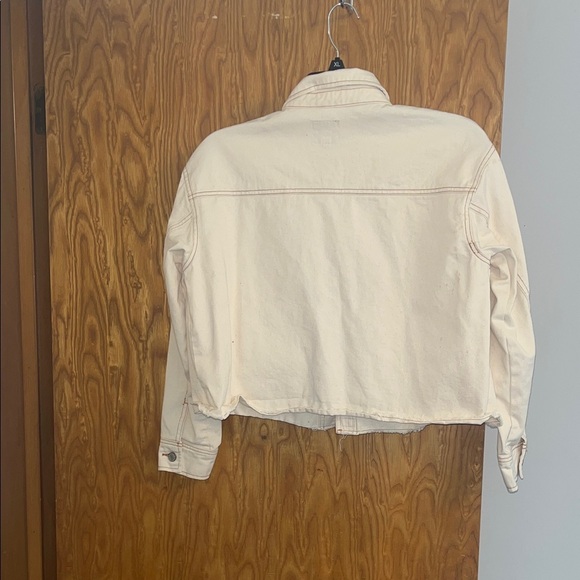 Dickies Off-White Button-Up Jacket size Large. - Picture 6 of 8